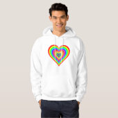 Valentijnsdag Rainbow Love Symbool-25543 Hoodie (Voorkant volledig)