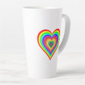 Valentijnsdag Rainbow Love Symbool-25543 Latte Mok (Rechterhoek)