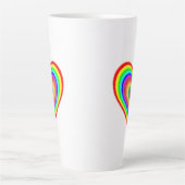 Valentijnsdag Rainbow Love Symbool-25543 Latte Mok (Voorkant)