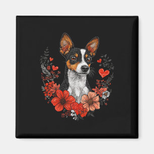 Valentijnsdag Rat Terrier Hond Magneet