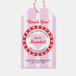 Valentijnsdag Real Estate Pink Reference Cadeaulabel