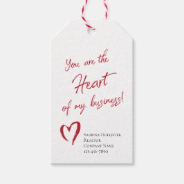 Valentijnsdag Realtor Marketing Cadeaulabel