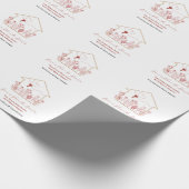 Valentijnsdag | Realtor Slogan Tagline Op Maat Cadeaupapier (Hoek)