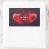 Valentijnsdag Rechthoekige Sticker (Tas)