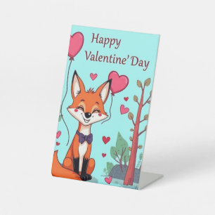 Valentijnsdag Reclamebord Met Voetstuk