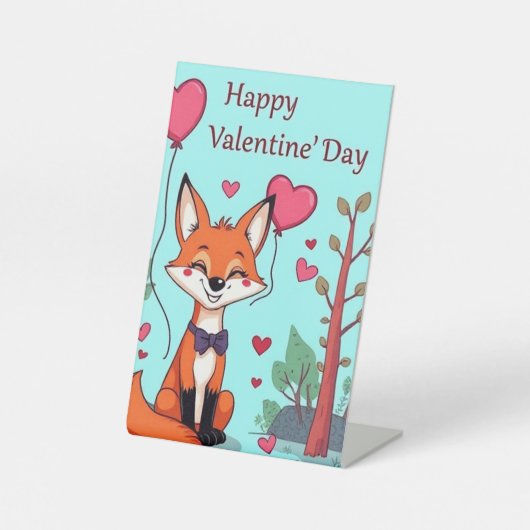 Valentijnsdag Reclamebord Met Voetstuk (Voorkant)