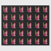 Valentijnsdag Red Buffalo Plays Leopar Cadeaupapier (Vlak)