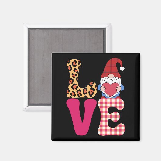 Valentijnsdag Red Buffalo Plays Leopar Magneet (Voorkant / Achterkant)
