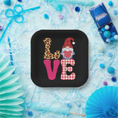 Valentijnsdag Red Buffalo Plays Leopar Papieren Bordje (Feest)