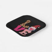 Valentijnsdag Red Buffalo Plays Leopar Papieren Bordje (Gebogen)