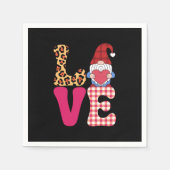 Valentijnsdag Red Buffalo Plays Leopar Servet (Voorkant)