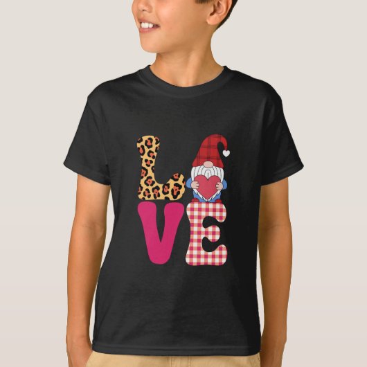 Valentijnsdag Red Buffalo Plays Leopar T-shirt (Voorkant)