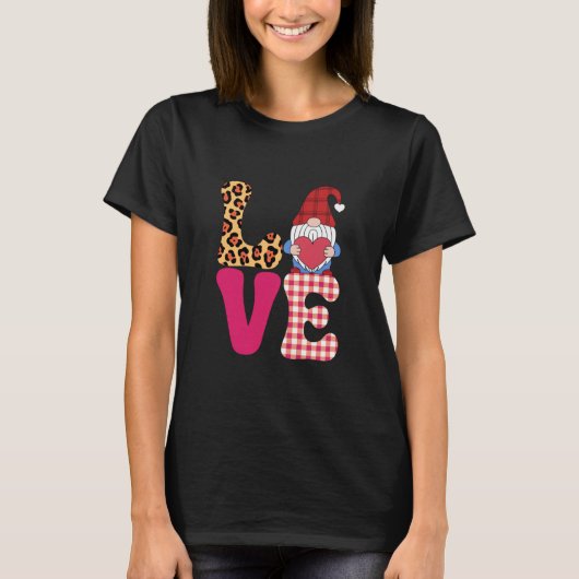Valentijnsdag Red Buffalo Plays Leopar T-shirt (Voorkant)