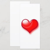 Valentijnsdag Red Heart (Voorkant / Achterkant)
