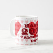 Valentijnsdag Red Heart Coffee Mok 2017 van Janz (Voorkant links)