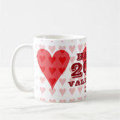 Valentijnsdag Red Heart Coffee Mok 2017 van Janz (Links)