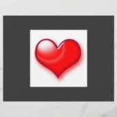 Valentijnsdag Red Heart Flyer (Voorkant)
