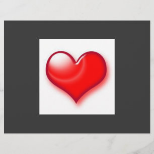 Valentijnsdag Red Heart Flyer