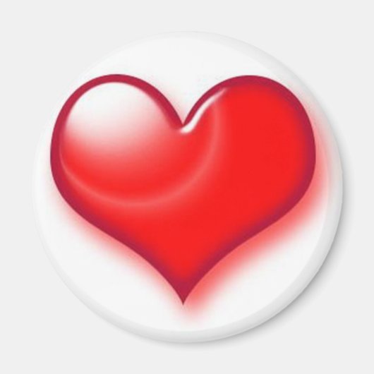Valentijnsdag Red Heart Magneet (Voorkant)
