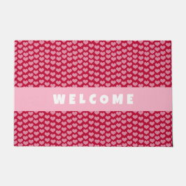 Valentijnsdag Red Heart Patroon op maat Deurmat