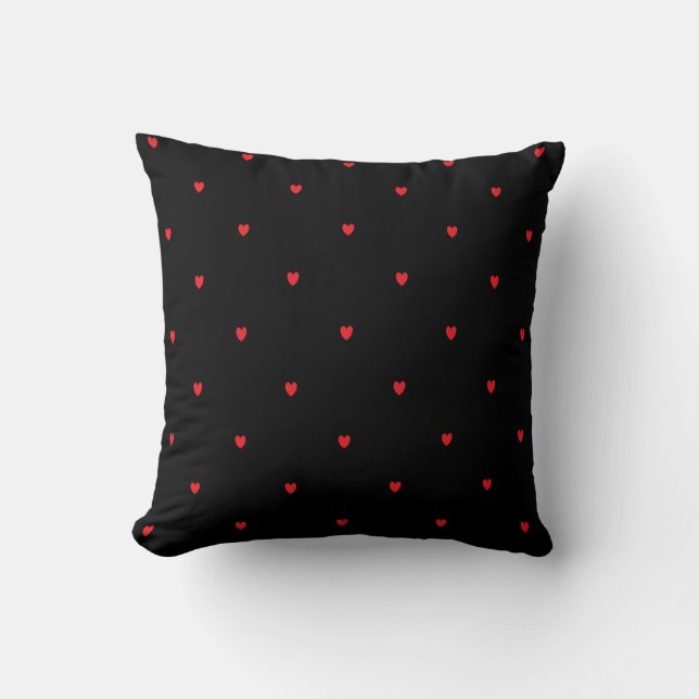 Valentijnsdag Red Heart Pattern Custom Cute Gift Kussen (Voorkant)