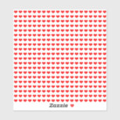 Valentijnsdag Red Heart Pattern Cute Cool 2022 Sticker (Vel)