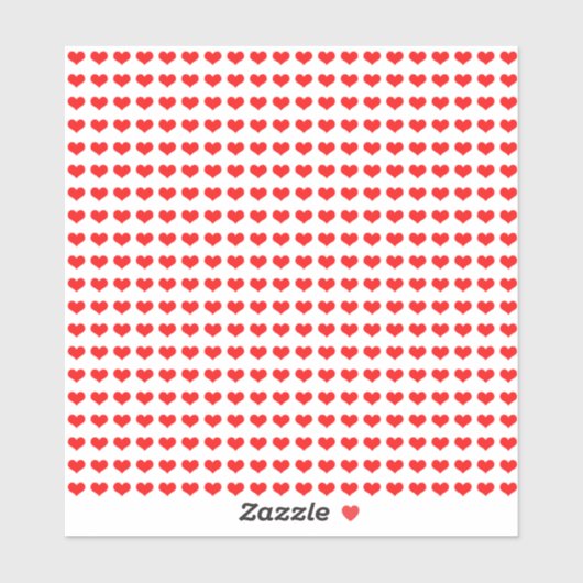 Valentijnsdag Red Heart Pattern Cute Cool 2022 Sticker (Vel)