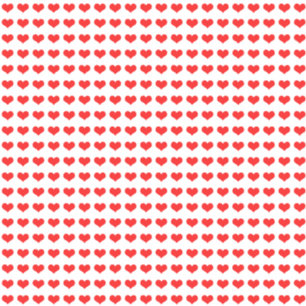 Valentijnsdag Red Heart Pattern Cute Cool 2022 Sticker