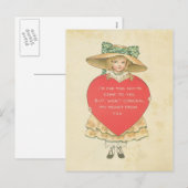  Valentijnsdag Red Heart Secret Admirer Feestdagenkaart (Voorkant / Achterkant)