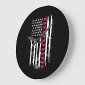 Valentijnsdag Red Hearts Amerikaans Grote Klok (Hoek)