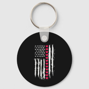 Valentijnsdag Red Hearts Amerikaans Sleutelhanger