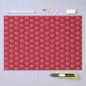 Valentijnsdag Red Hearts Glitter Elegant Stijlvol Tissuepapier (Craft)
