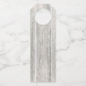 Valentijnsdag Red Hearts Modern Rustic Wood LOVE Flessenhanger (Achterkant)