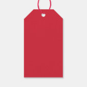 Valentijnsdag Red Kiss Lip Print van en naar Cadeaulabel (Achterkant)