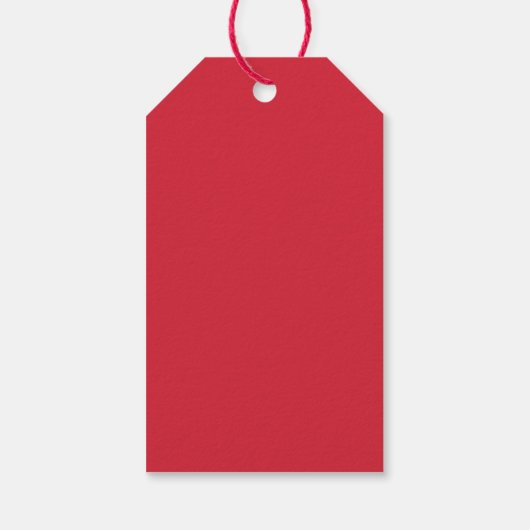 Valentijnsdag Red Kiss Lip Print van en naar Cadeaulabel (Achterkant)