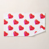 Valentijnsdag Red Love Heart Tea Towel Handdoek (Handdoek)