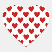 Valentijnsdag Red Love Hearts Stickers (Voorkant)