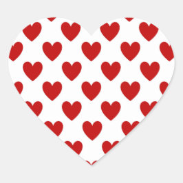 Valentijnsdag Red Love Hearts Stickers