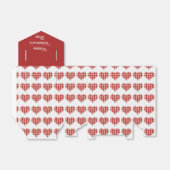 Valentijnsdag Red Pset Hearts Bedankdoosjes (Uitgevouwen)