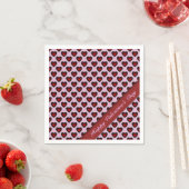 Valentijnsdag Red & Roze Heart Pattern Napkins Servetten (Insitu)