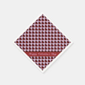 Valentijnsdag Red & Roze Heart Pattern Napkins Servetten (Hoek)