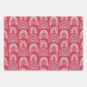 Valentijnsdag Regenboog en hart Inpakpapier Vel (Voorkant)