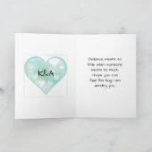 Valentijnsdag Relatie over lange afstand Kaart (Binnen)