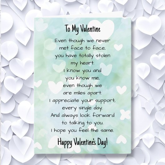 Valentijnsdag Relatie over lange afstand Kaart