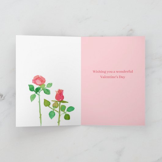 Valentijnsdag Religieuze John Bible Verse Rozen Kaart (Binnen)