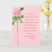 Valentijnsdag Religieuze John Bible Verse Rozen Kaart (Gele Bloem)