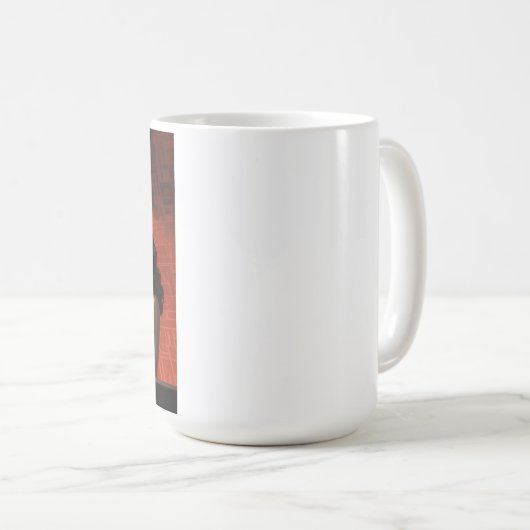 Valentijnsdag  retro koppel comic koffiemok (Voorkant rechts)