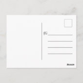 Valentijnsdag Retro Love Vibe Alleen Briefkaart (Achterkant)