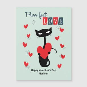Valentijnsdag Retro Mid Century Cat