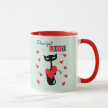 Valentijnsdag Retro Midden Eeuwse Kat